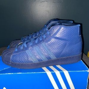 Adidas Superstar Blue Suade